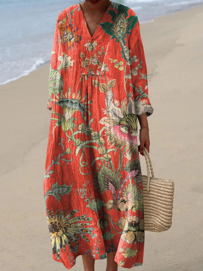Serena | Breezy Summer Dress with Long Sleeves