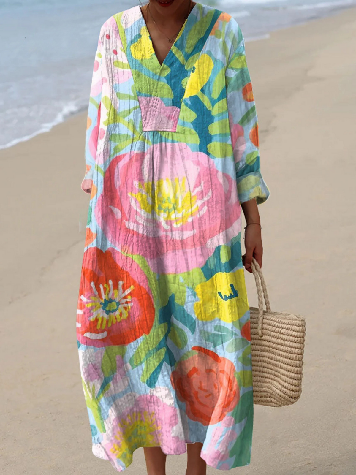 Talina | Breezy Summer Dress with Long Sleeves