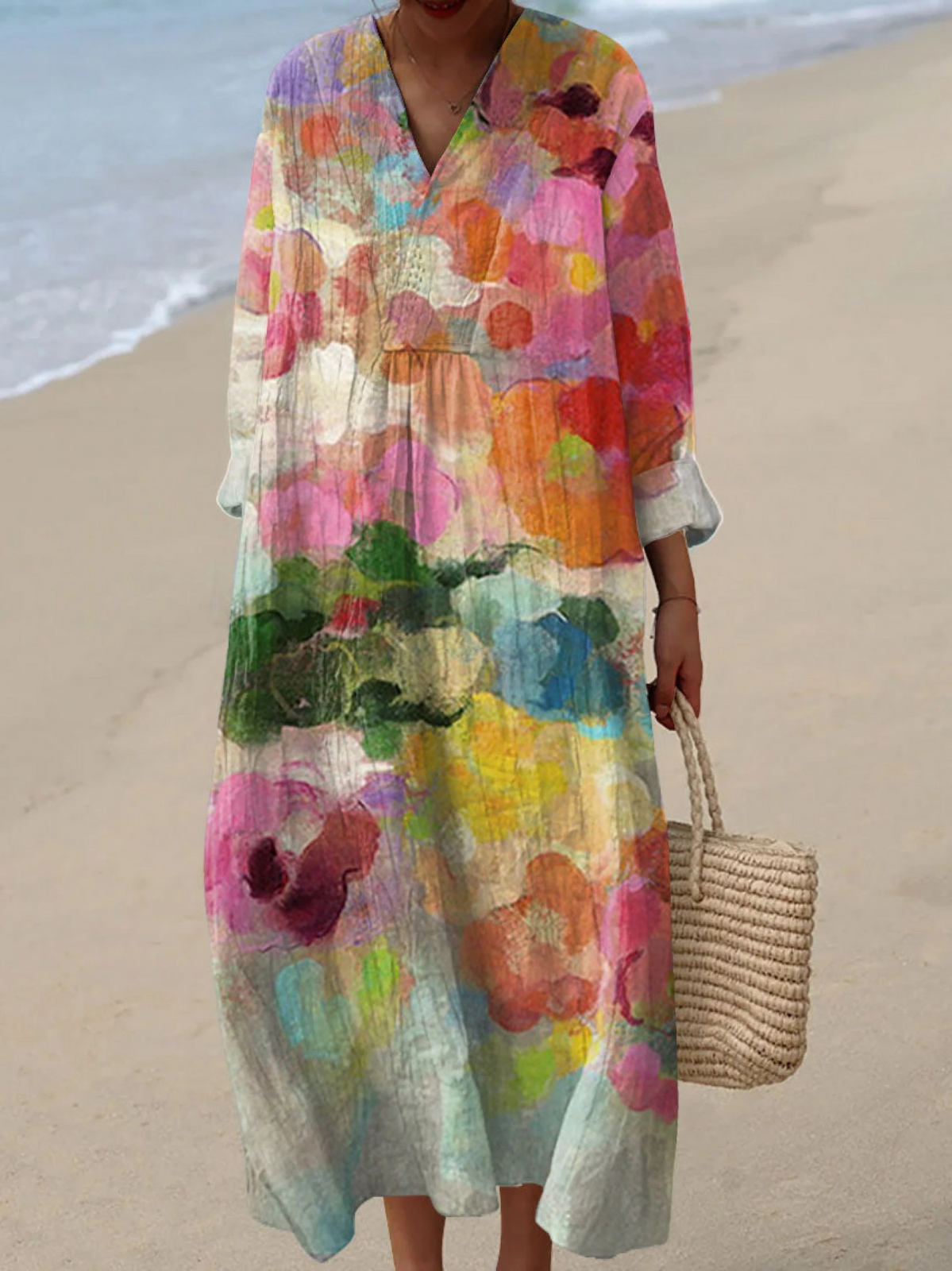 Marina | Breezy Summer Dress with Long Sleeves