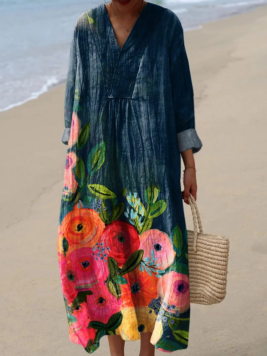 Lorena | Breezy Summer Dress with Long Sleeves