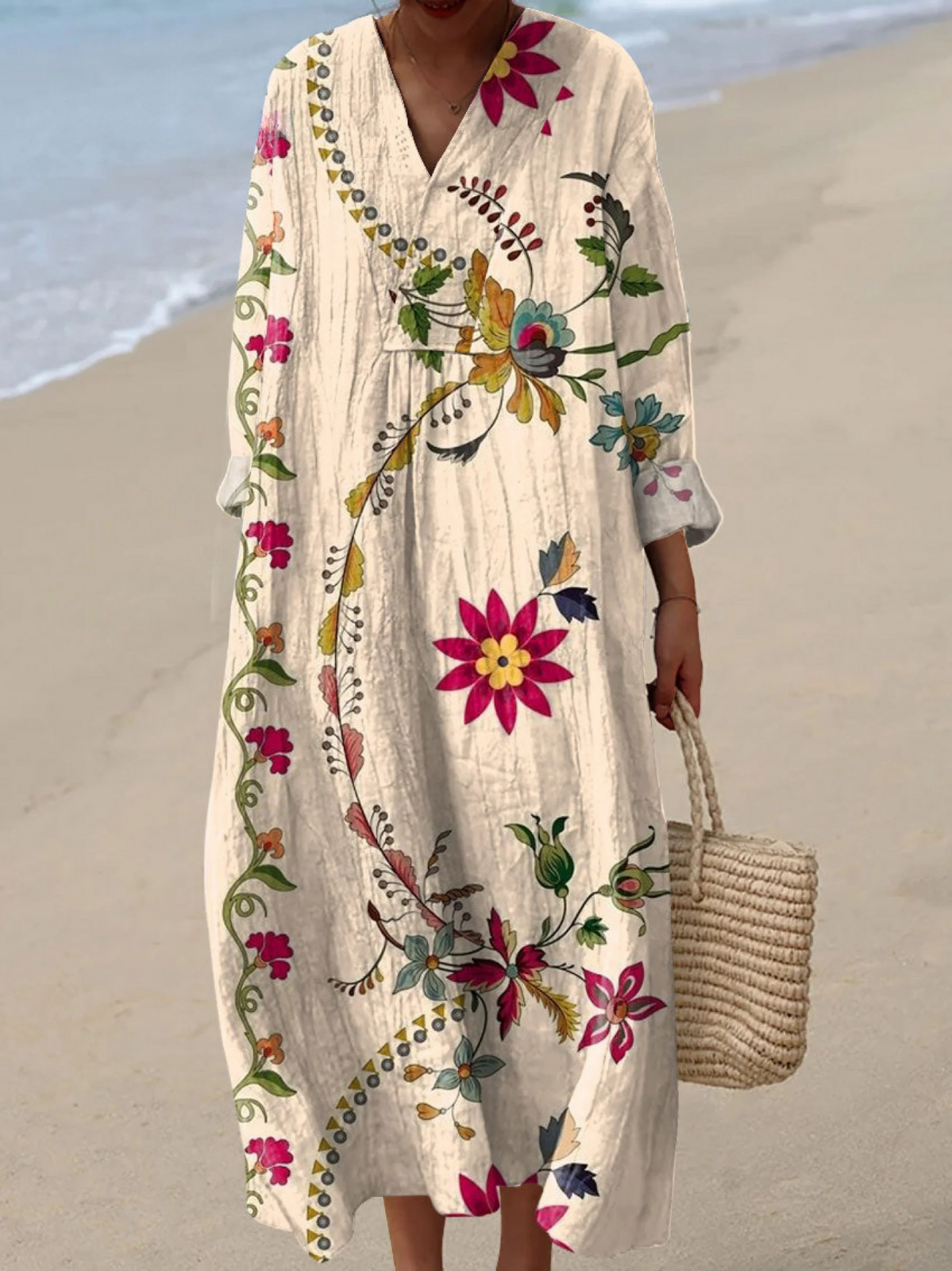 Carina | Breezy Summer Dress with Long Sleeves