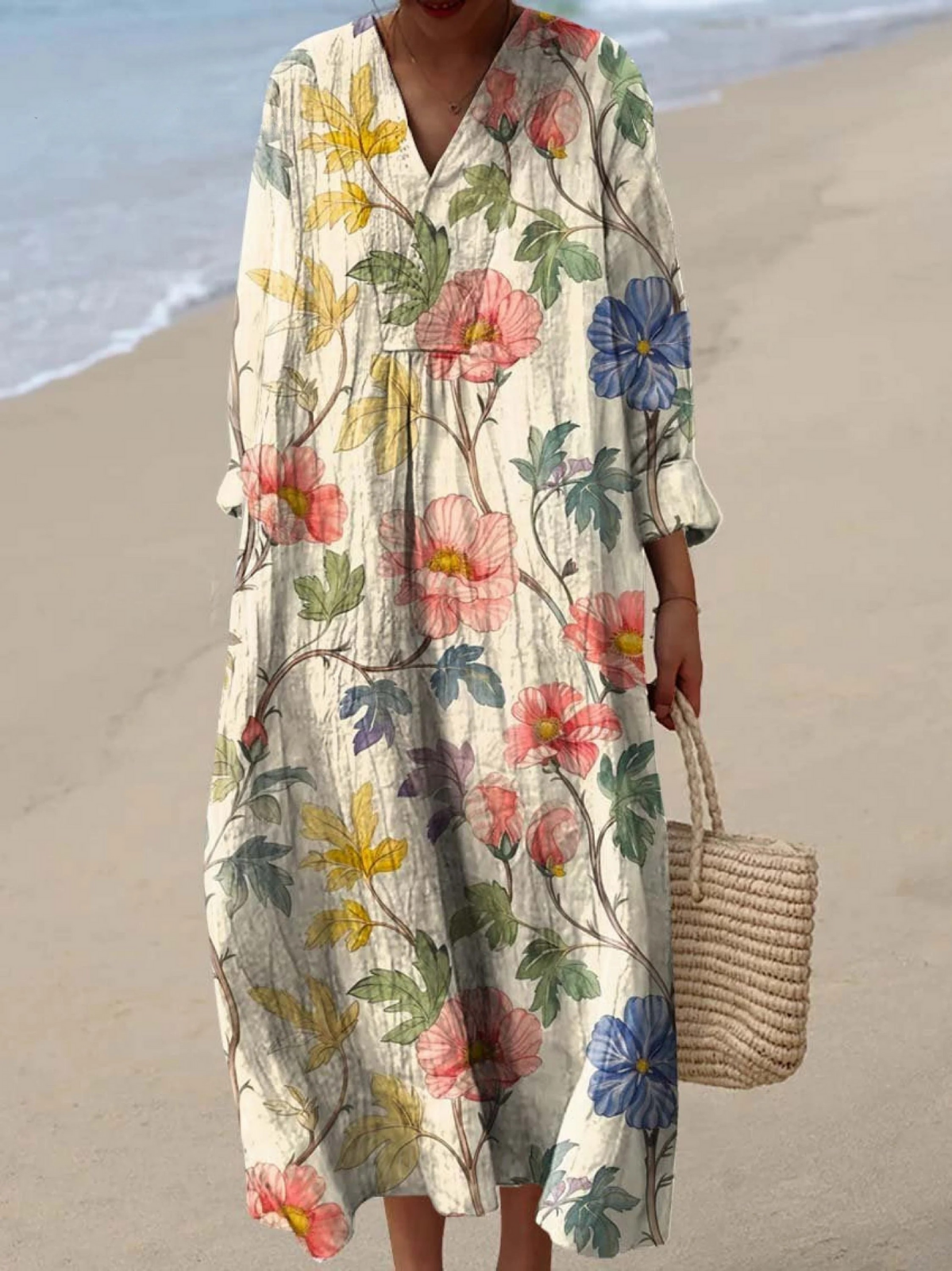 Ilona | Breezy Summer Dress with Long Sleeves