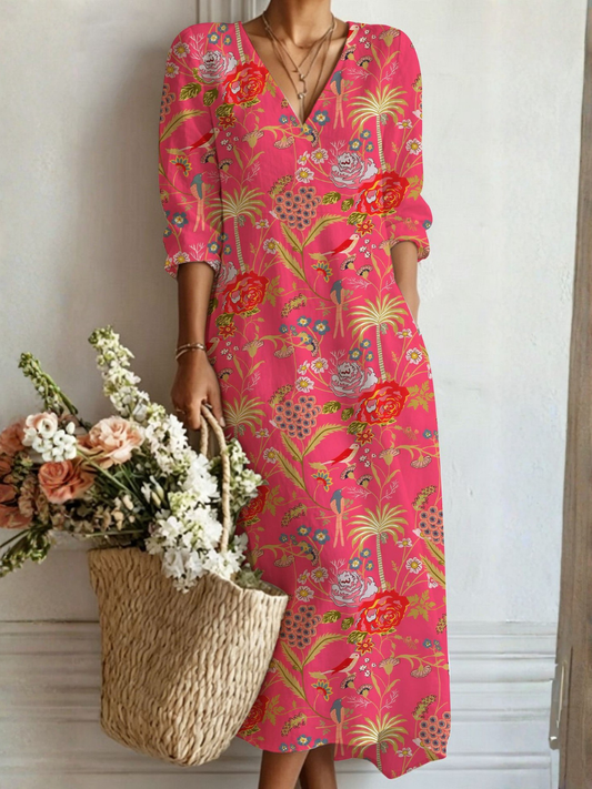 Lucia™ | Vibrant Floral Maxi Dress