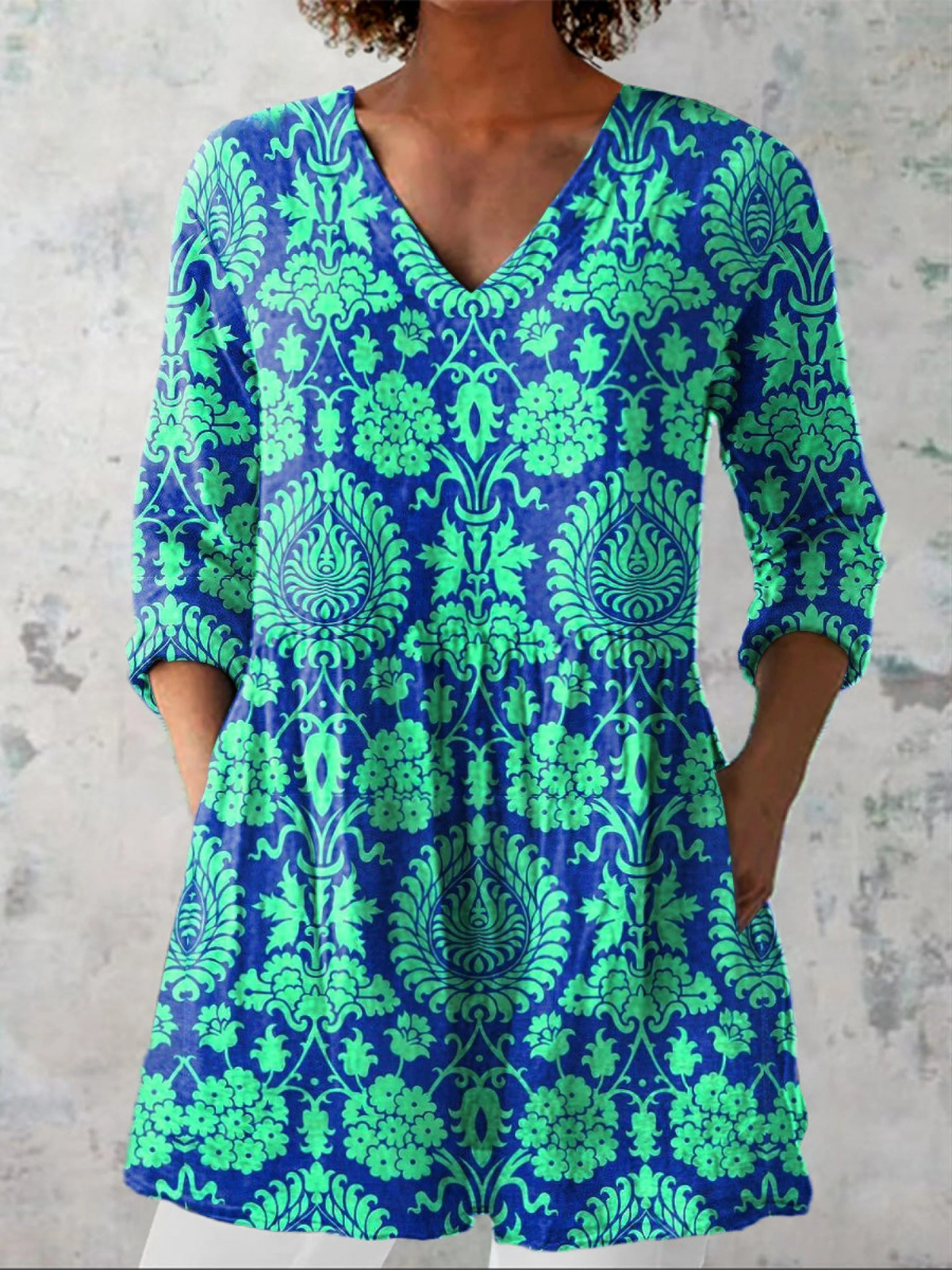 Beatrix | V-Neck Longline Shirt