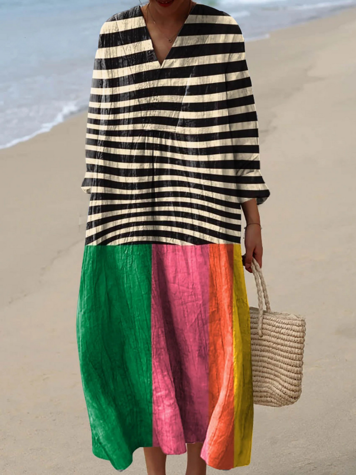 Sabina | Breezy Summer Dress with Long Sleeves
