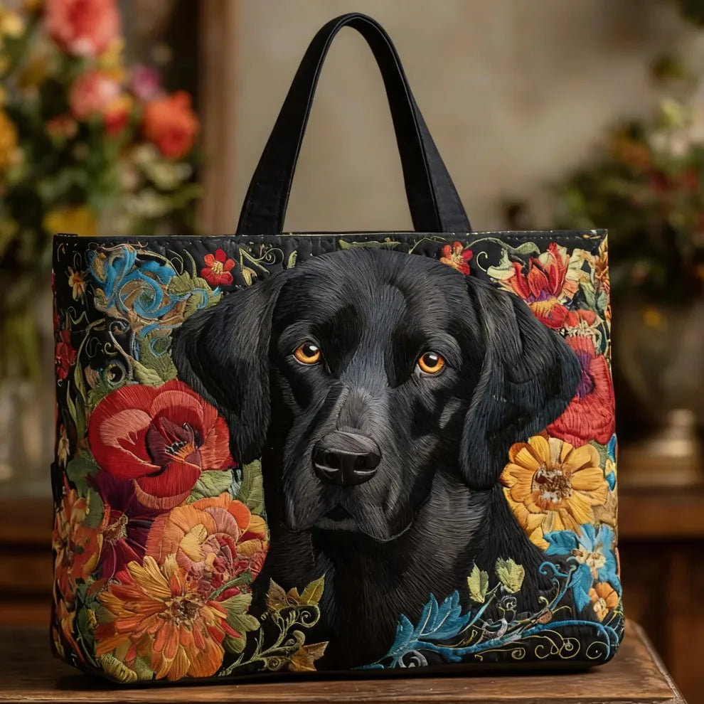 Midnight Bloom Companion | Handmade Quilted Tote