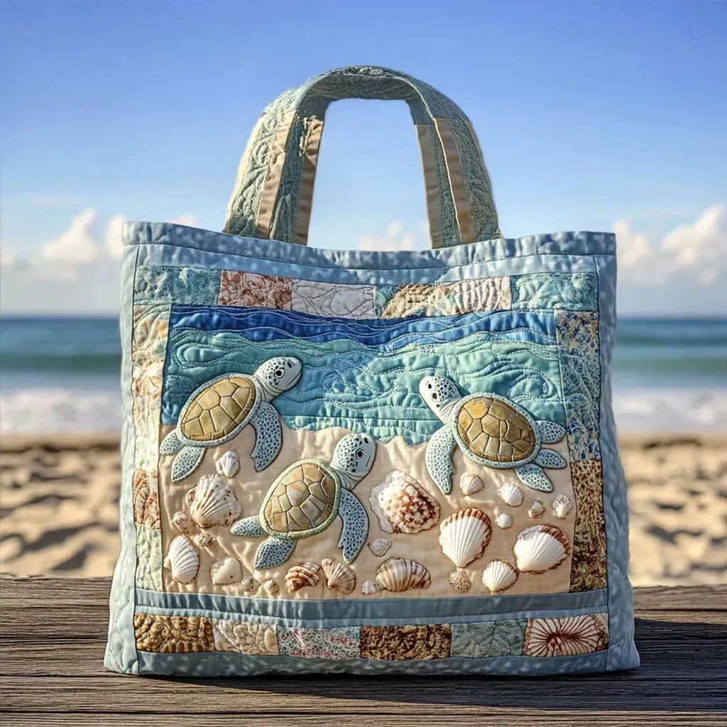 Sack Artisanal Matelassé - Sea Turtle