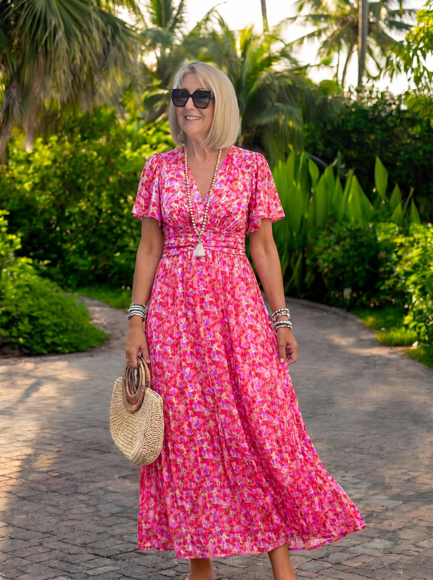 Elis | Long Floral Dress