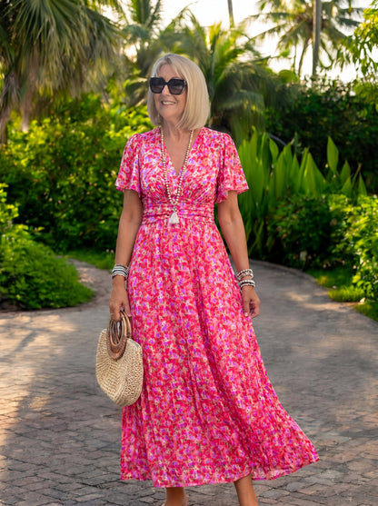 Elis | Long Floral Dress