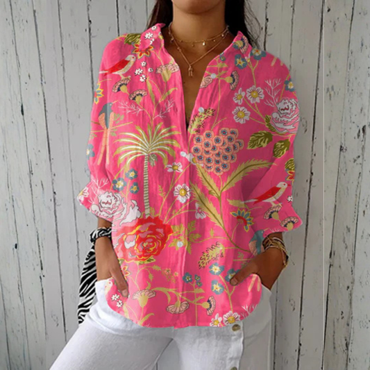 Chloe™ | Tropical Blossom Blouse