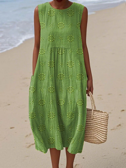 Lara | Embroidered Midi Dress