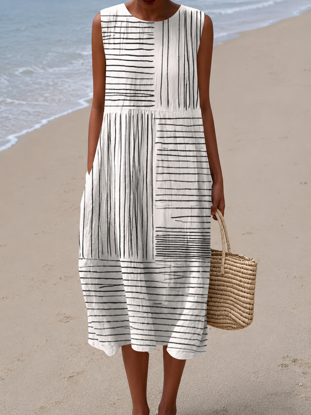 Rina | Printed Midi Dress