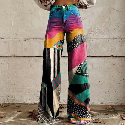 Emilia™ - Pantalon Vintage Relaxed Fit Boho