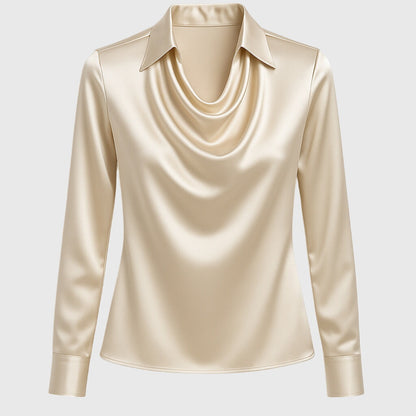 Brooklyn - Draped Neck Blouse